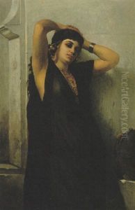 The Tambourine Girl by Charles Zacharie Landelle