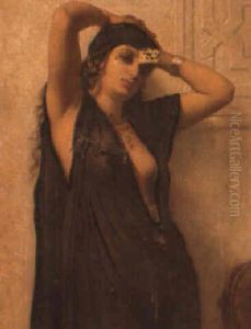 A Study Of An Arab Girl by Charles Zacharie Landelle