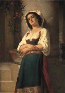 The Peasant Girl by Charles Zacharie Landelle