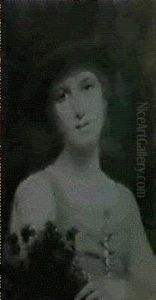 Young Girl With Flowers by Charles Zacharie Landelle