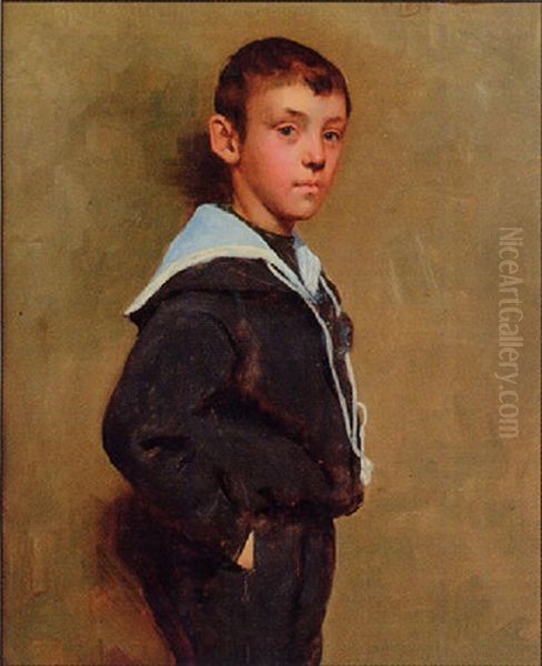 Portrait Of Adolph Cookson Curry Aged 8 - view 1