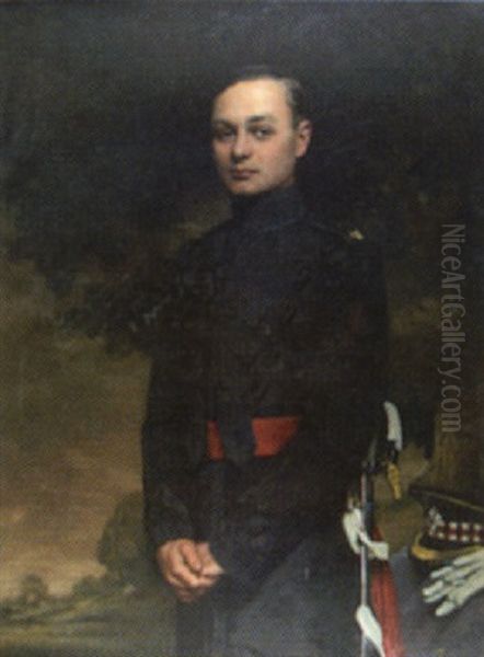 Portrait Of Major Romer In Uniform - view 1