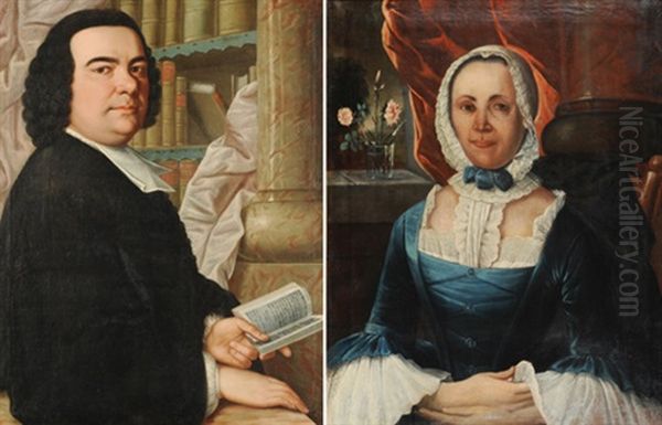 Portraits Von Francois Carrard Und Seiner Frau (pair) - view 1