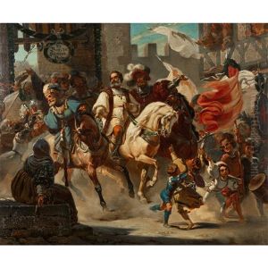 Einzug Der Schweizerischen Gesandten Zum Basler Bundesschwur, 1501