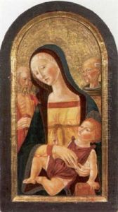 Madonna Mit Dem Christusknaben by Neroccio di (Neroccio da Siena) Landi