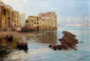 Barques Dans La Baie De Naples