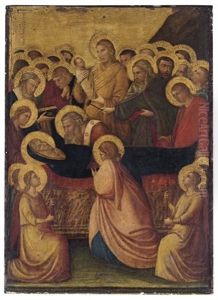 The Dormition Of The Virgin by Jacopo (del Casentino) Landini