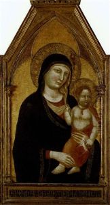 Madonna And Child by Jacopo (del Casentino) Landini