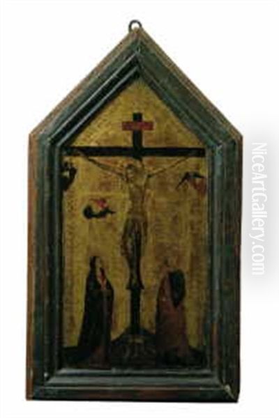 Christus Am Kreuz. Darunter Maria Und Johannes - view 1