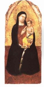 Madone Et L'enfant by Jacopo (del Casentino) Landini