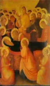 The Dormition Of The Virgin by Jacopo (del Casentino) Landini