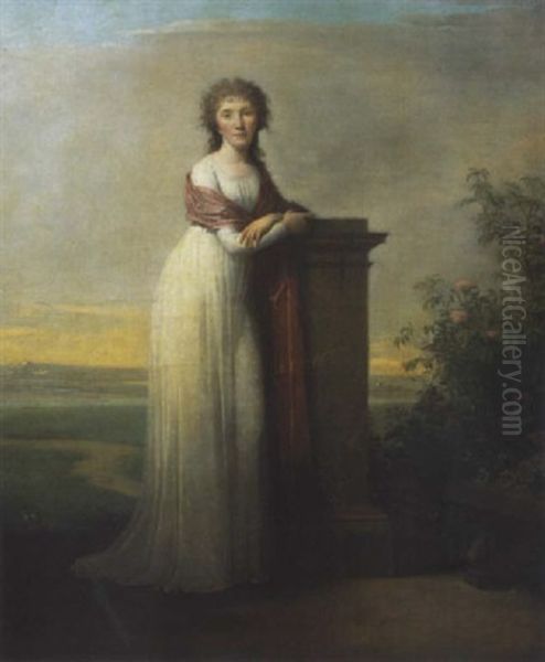 Portrait De Femme A La Colonne - view 1