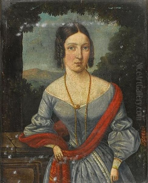 Portrait Of Mrs Catherine Chiappini (nee Gie) - view 1
