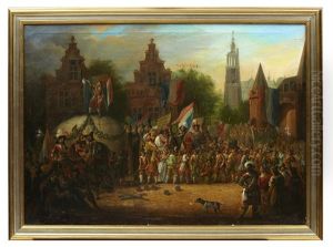 Stadsscen Stadsscen