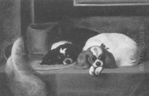 Cavalier King Charles Spaniels by Charles Landseer