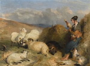 Lassie Herding Sheep by Sir Edwin Henry Landseer