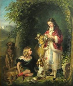 The Marquess Of Stafford And The Lady Evelyn Gower (the Sutherland Children) by Sir Edwin Henry Landseer