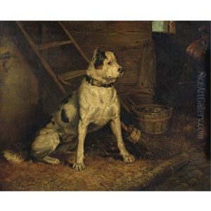 A Dog In A Stable