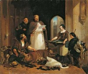 Die Abgabe An Das Kloster by Sir Edwin Henry Landseer