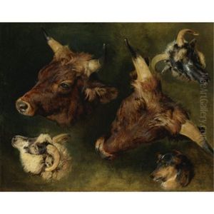 Cattle And Sheep (study) by Sir Edwin Henry Landseer