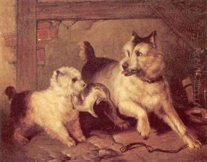 A Chip Off The Old Block by Sir Edwin Henry Landseer