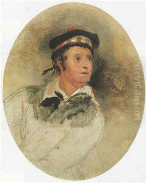 A Head Study Of A Scotsman - view 1