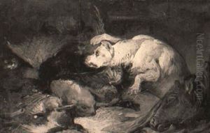 Sketch For 'the Larder Invaded' by Sir Edwin Henry Landseer