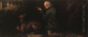 Gentleman Out Shooting by Sir Edwin Henry Landseer
