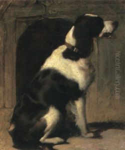 A Pointer Guarding His Kennel by Sir Edwin Henry Landseer