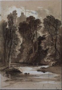 Doune Castle From The Ardoch Water by Sir Edwin Henry Landseer