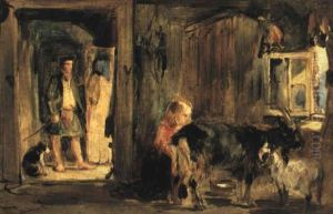 A Highland Bothy by Sir Edwin Henry Landseer