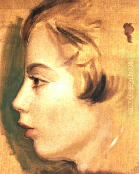 Profile Portrait Of A Boy, Perhaps Queen Victoria's Son Prince Leopold - view 1
