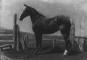 Frolic, A Roan Hunter In A Landscape Frolic, A Roan Hunter In A Landscape