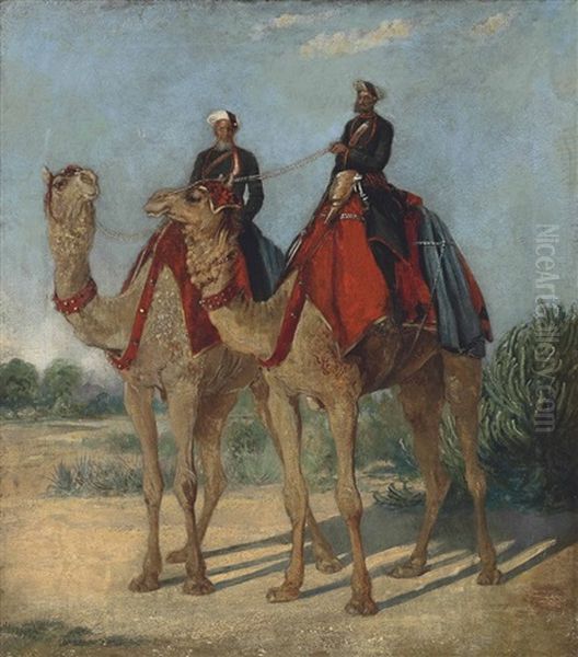 Two Messengers On Camels, Attached To The Governor General's Camp - view 1