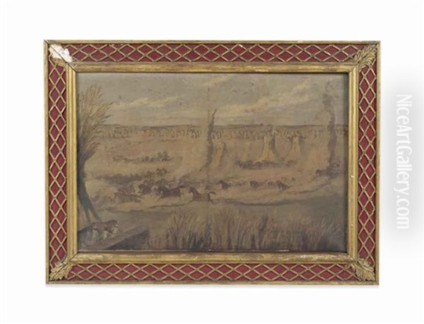 Sketch Of The Foal Run, Buxar - view 1