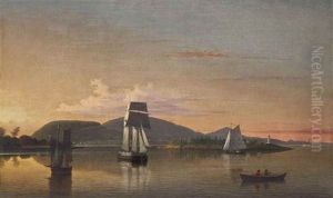 Southwest Entrance To Camden Harbor by Fitz Henry Lane