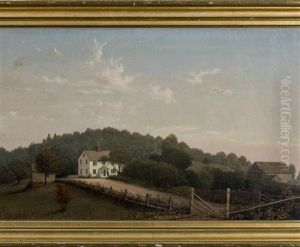 The Blood Family Homestead by Fitz Henry Lane
