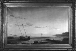 View Of West Beach, Beverly, Massachusetts, Sunset by Fitz Henry Lane