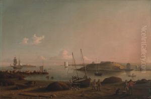 View Of Gloucester Harbor by Fitz Henry Lane