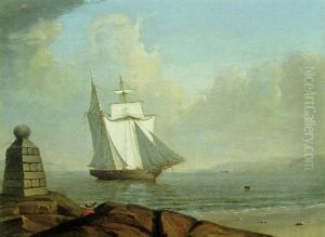 Sailing, Mount Desert Island, Maine by Fitz Henry Lane