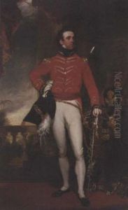 Portrait Of Major Garnham In Dress Uniform