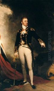 Portrait Of Captain Sir Philip Bowes Vere Broke Wearing Naval Uniform