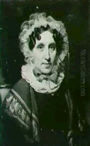 Portrait Of A Lady In A White Lace Bonnet, White Ruff, With Blue Ribbons And A Shawl (and A Companion, Portrait Of A...)