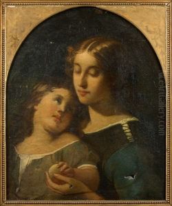 Deux Jeunes Filles by Francois-Louis Lanfant