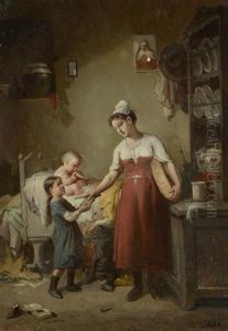 Le Gouter by Francois-Louis Lanfant