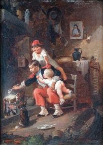 Les Polissons by Francois-Louis Lanfant