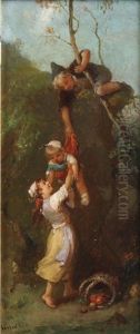 La Dangereuse Escalade by Francois-Louis Lanfant