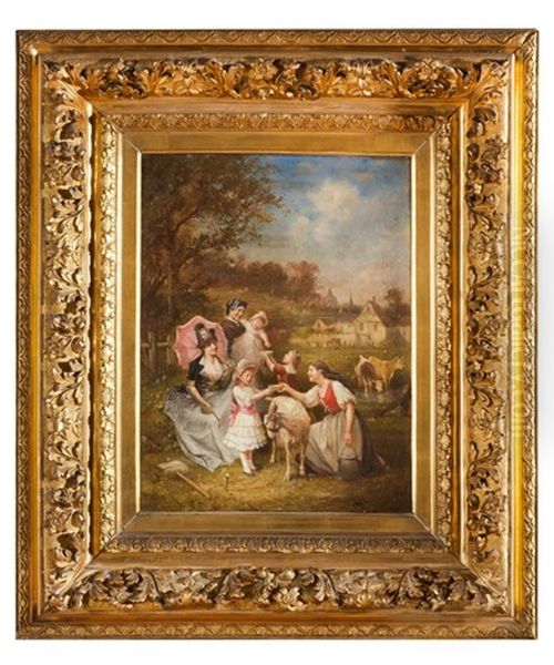 Femmes Et Enfants Et Scenes Galantes (pair) - view 1