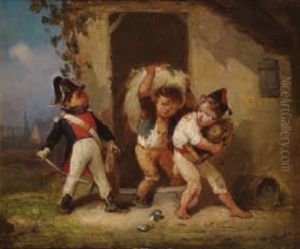 Le Gendarme Et Les Petits Voleurs by Francois-Louis Lanfant
