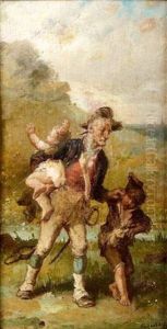 La Dispute by Francois-Louis Lanfant
